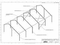 Kapschuur - staalconstructie 10 x 25 meter (250m2) - afbeelding 10 van  16