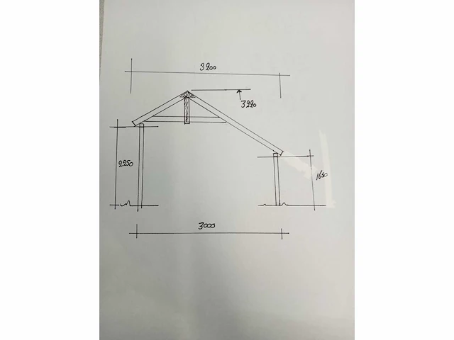 Kapschuur constructie 1200x300x322 cm - afbeelding 8 van  8