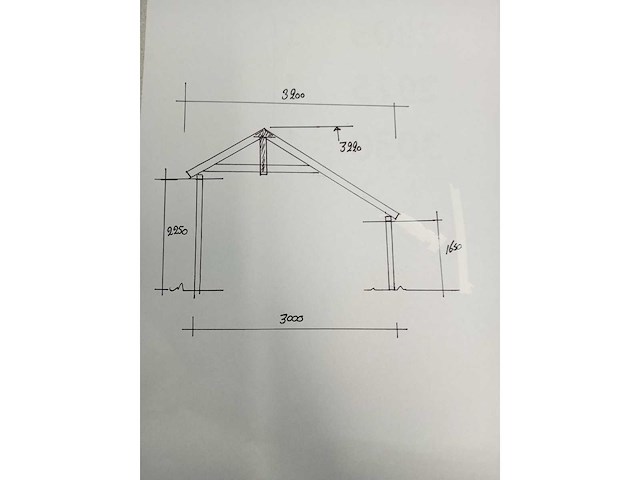 Kapschuur constructie 1500x300x322 cm - afbeelding 8 van  8