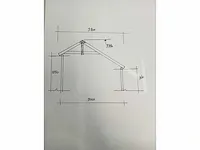 Kapschuur constructie 900x300x322 cm - afbeelding 8 van  8