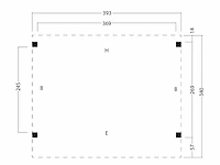 Kapschuur economy - overkapping 4000x3000x2750mm - afbeelding 4 van  6