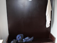 Kapstokmeubel incl. 16 haken, met schoenenplanken. afmeting 126 x 37 x 194 cm. - afbeelding 2 van  3