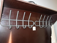 Kapstokmeubel incl. 16 haken, met schoenenplanken. afmeting 126 x 37 x 194 cm. - afbeelding 3 van  3