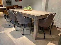 Kapta eiken verlengbare eetkamertafel - afbeelding 1 van  8
