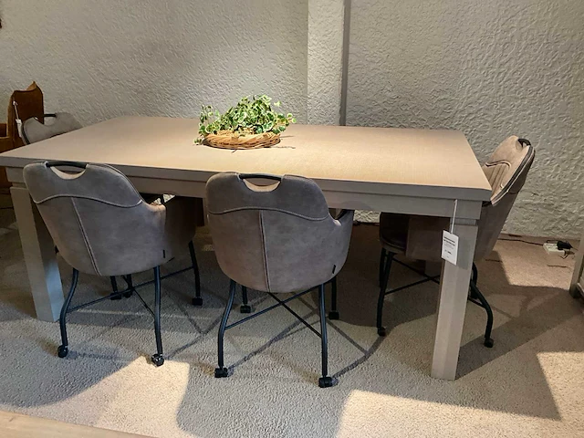 Kapta eiken verlengbare eetkamertafel - afbeelding 4 van  8