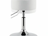 Kaptafel krukje tonia wit-zilver - afbeelding 4 van  10