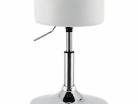 Kaptafel krukje tonia wit-zilver - afbeelding 5 van  10