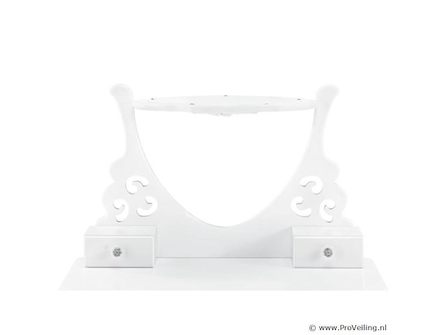 Kaptafel / schminktafel julia incl. krukje & spiegel - afbeelding 6 van  7