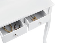 Kaptafel / schminktafel julia incl. krukje & spiegel - afbeelding 4 van  7