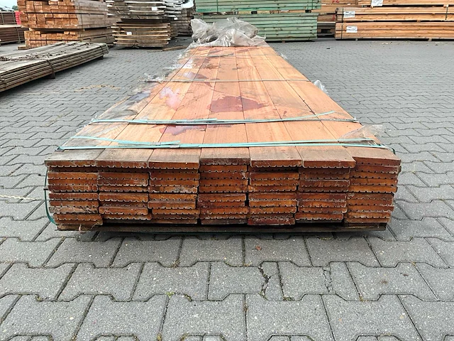 Kapur hardhout vlonderplank (5200x145x21mm) (28x) - afbeelding 2 van  4
