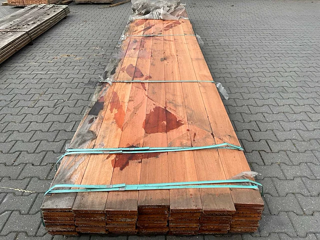 Kapur hardhout vlonderplank (5200x145x21mm) (28x) - afbeelding 3 van  4
