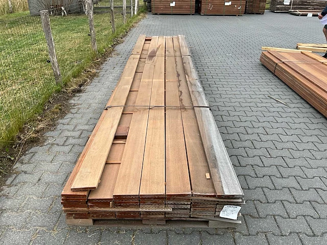 Kapur hardhout vlonderplank (5200x145x21mm) (50x) - afbeelding 3 van  4