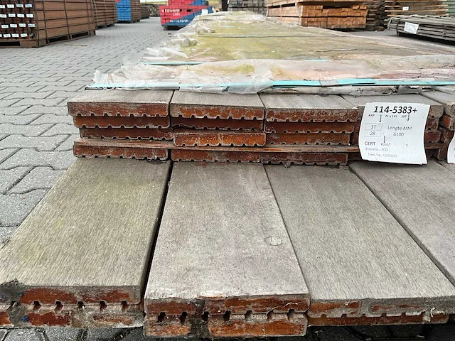 Kapur hardhout vlonderplank (6100-6400x145x21mm) (28x) - afbeelding 4 van  4