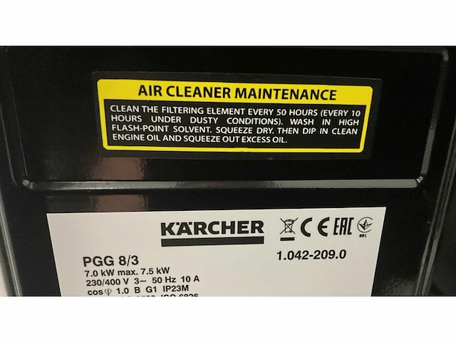 Karcher - 2025 - pgg 8/3 - noodstroomaggregaat - afbeelding 5 van  18