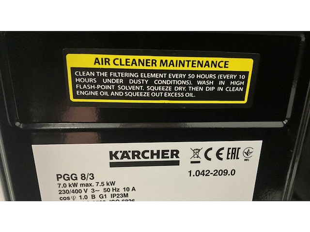 Karcher - 2025 - pgg 8/3 - noodstroomaggregaat - afbeelding 5 van  18