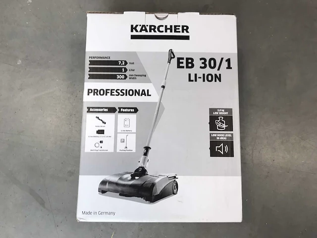 Karcher - eb 30/1 li ion - professionele - bezem (3x) - afbeelding 2 van  4