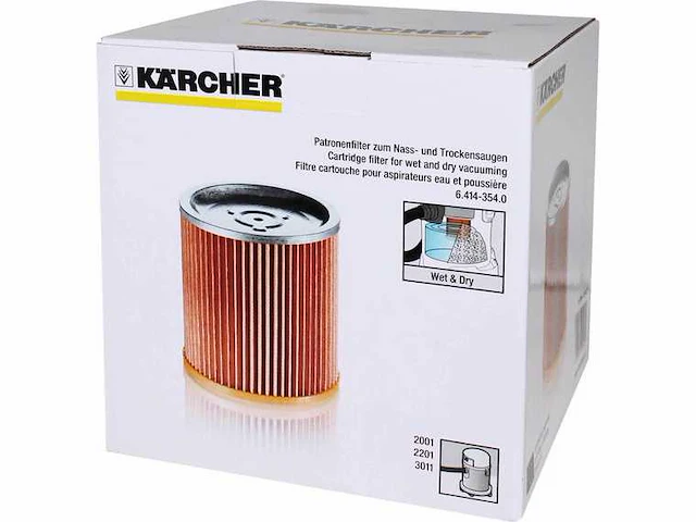Karcher a 2001 patroonfilter (10x) - afbeelding 1 van  6