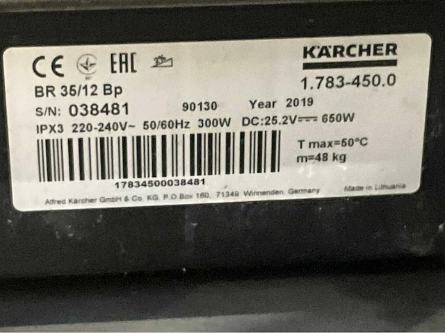 Karcher br 35/12 c li-ion schrobmachine - afbeelding 3 van  11