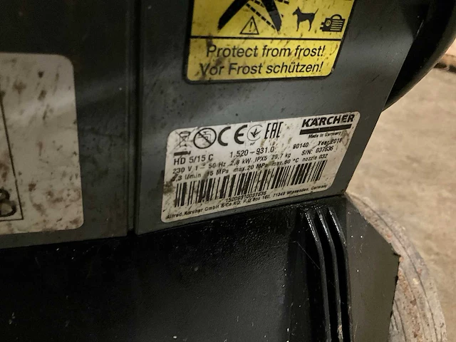 Karcher hd5/15c hogedrukreiniger - afbeelding 4 van  4