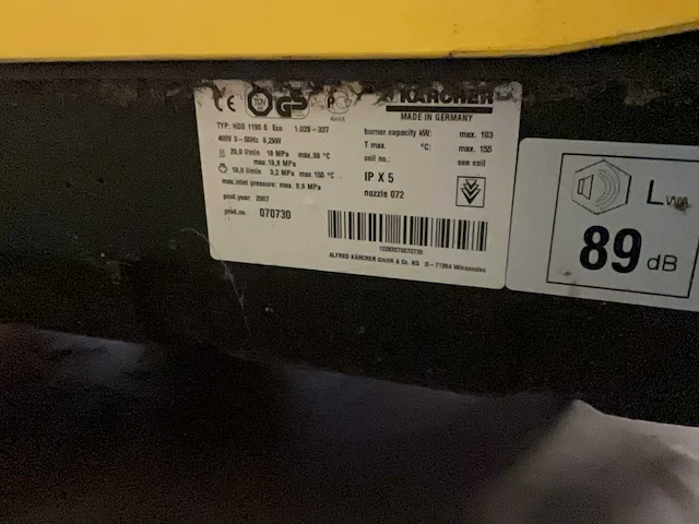 Karcher hds 1195 s hogedrukreiniger - afbeelding 6 van  6