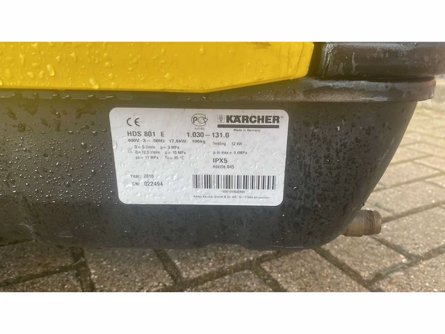 Karcher hds 801e hogedrukreiniger - afbeelding 3 van  11