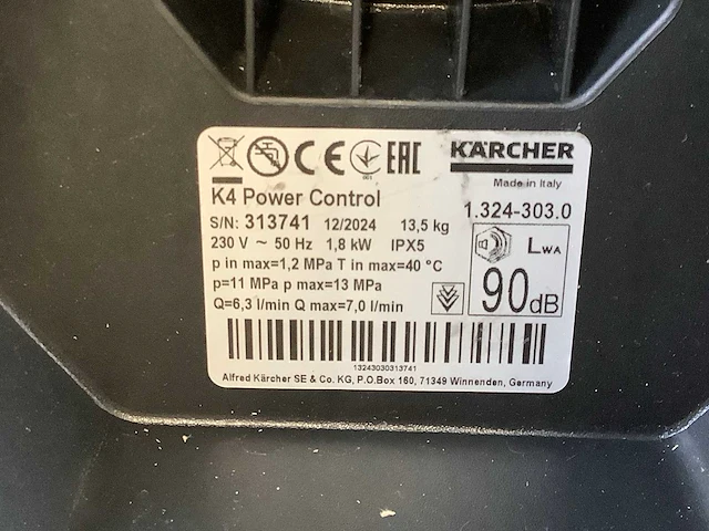 Kärcher k 4 power control hogedrukreiniger - afbeelding 8 van  8