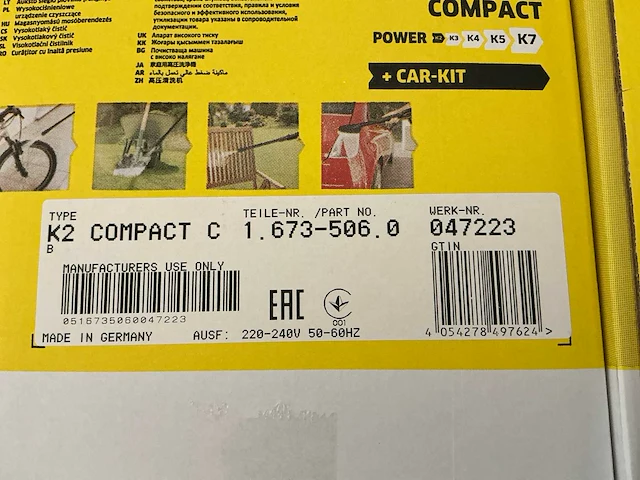 Kärcher k2 compact + car kit hogedrukreiniger (2x) - afbeelding 4 van  4