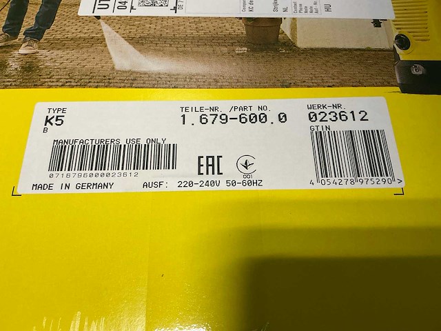 Kärcher k5 hogedrukreiniger - afbeelding 3 van  3