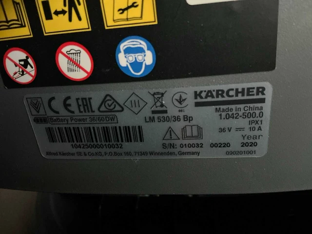 Kärcher lm530/36 bp grasmaaier - afbeelding 2 van  10