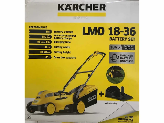 Karcher lmo 18-36 battery set accu-grasmaaier - afbeelding 2 van  11