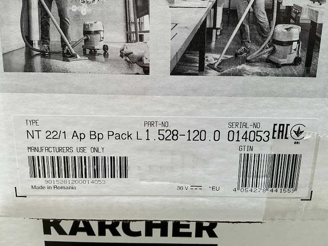Kärcher nt 22/1 ap bp l professionele industriële stofzuiger - afbeelding 5 van  5