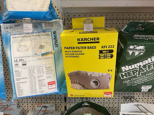 Kärcher, numatic, cleanbag stofzuiger zakken (29x) - afbeelding 8 van  13