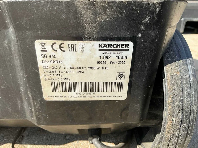 Kärcher professional sg 4/4 stoomreiniger - afbeelding 6 van  7