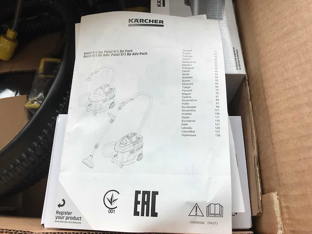 Karcher puzzi 9/1 bp pack- inclusief accu professionele tapijtreiniger - afbeelding 2 van  4