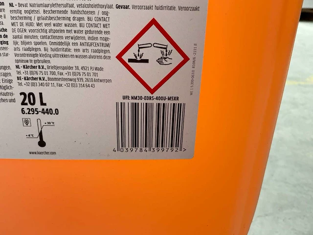 Kärcher rm816 classic professionele schuimwas 20 liter - afbeelding 4 van  4
