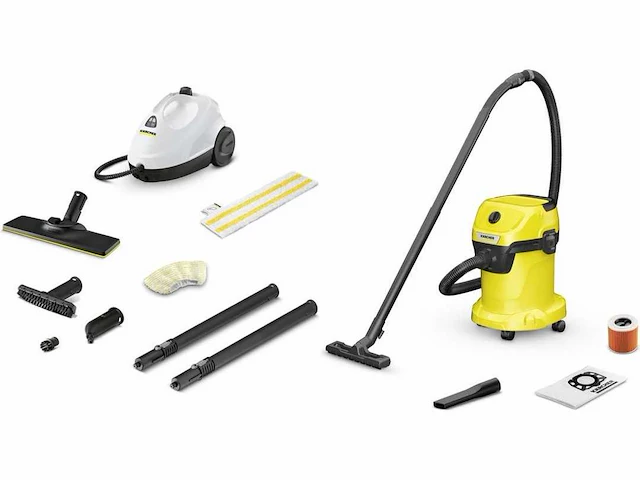Kärcher sc 2 easyfix stoomreiniger | wd 3 v-17/4/20 nat- en droogzuiger - 1000w - afbeelding 1 van  2