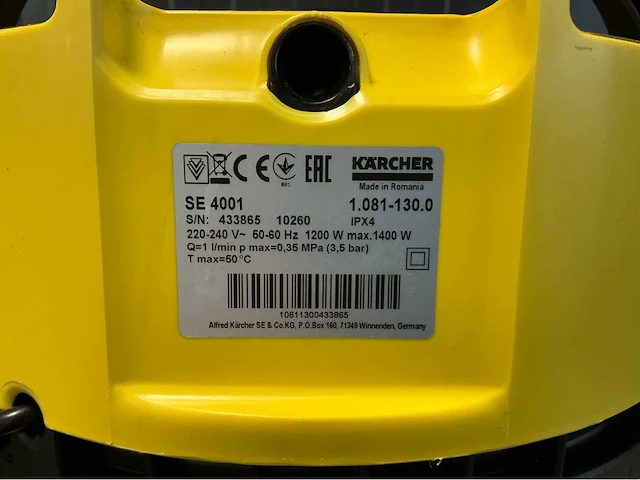 Kärcher se4001 tapijtreiniger - afbeelding 9 van  11