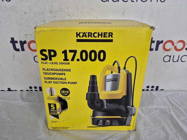 Kärcher sp 17.000 flat level sensor dompelpomp - wateropbrengst 17000 l/u - vlakafzuiging tot 1 mm - korrelgrootte max. 5 mm - afbeelding 2 van  2