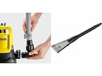 Kärcher sp 9.000 flat dompelpomp - wateropbrengst 9000 l/u - vlakafzuiging tot 1 mm - korrelgrootte max. 5 mm + kärcher eco!booster 145 (k5) - hogedrukreiniger spuitlans - 50% sneller - 50% waterbesparing - afbeelding 1 van  2