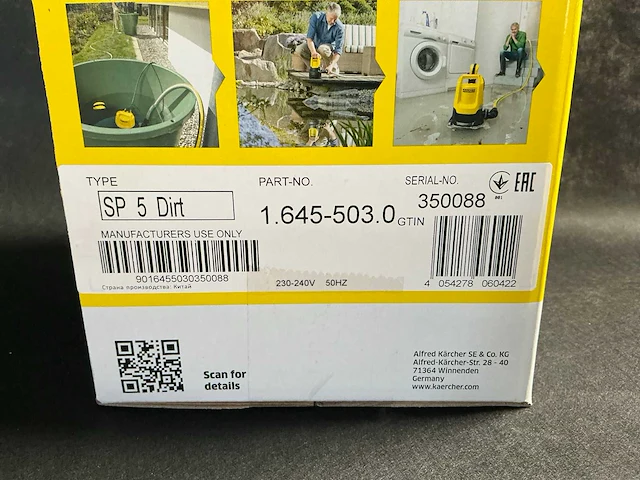 Kärcher sp5 dirt waterpomp - afbeelding 4 van  5