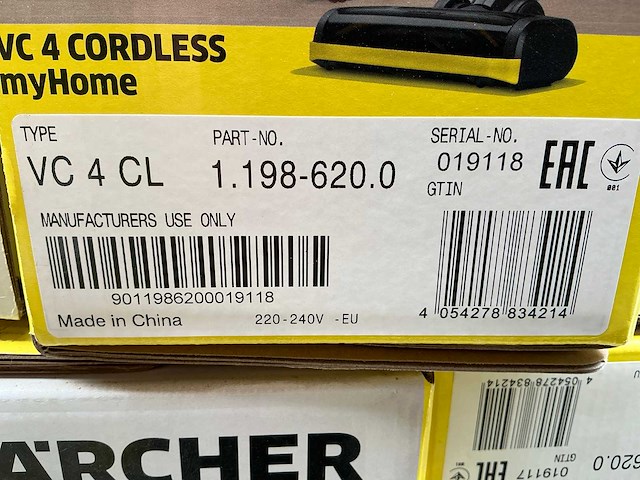 Kärcher vc4 cordless myhome stofzuiger - afbeelding 3 van  3