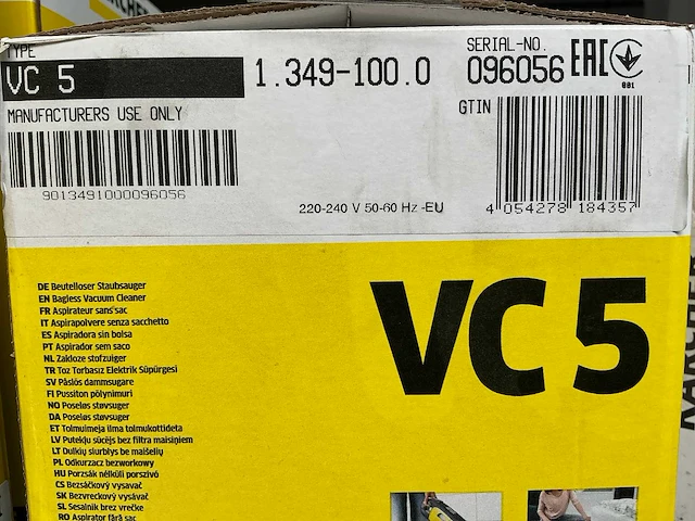 Kärcher vc5 stofzuiger (3x) - afbeelding 4 van  4