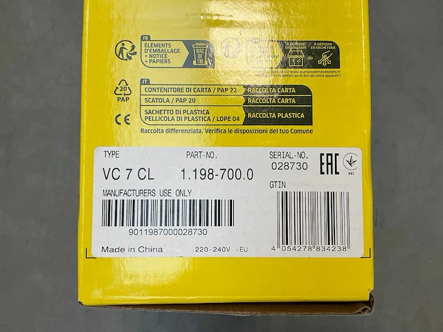 Kärcher vc7 cordless yourmax stofzuiger - afbeelding 4 van  4