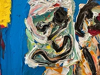 Karel appel (1921-2006) - twee personages- olieverf op doek - afbeelding 6 van  11