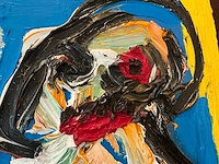 Karel appel (1921-2006) - twee personages- olieverf op doek - afbeelding 7 van  11