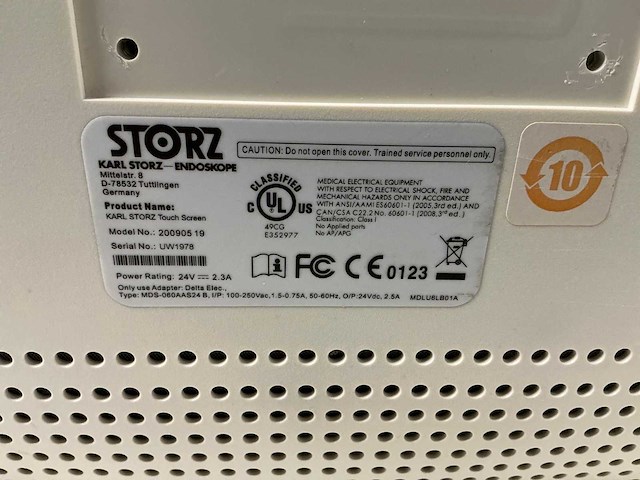 Karl storz - 200905 19 - touch screen monitor - afbeelding 3 van  3