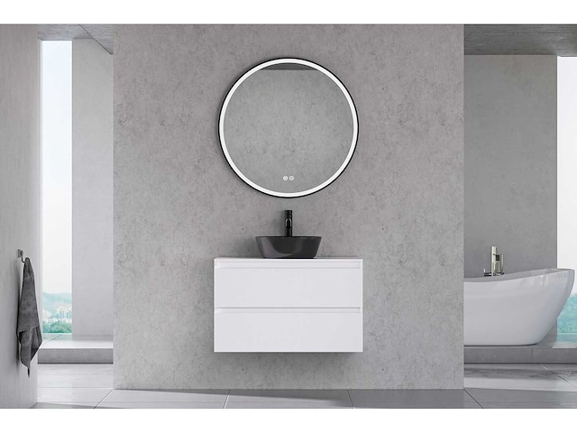 Karo - 64.0013 - badkamermeubel zonder wasbak. 80 cm breed. - afbeelding 1 van  3