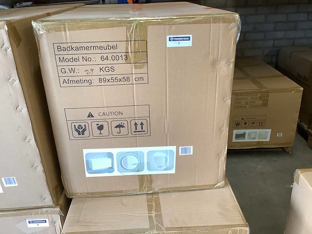Karo - 64.0013 - badkamermeubel zonder wasbak met led spiegel - afbeelding 2 van  3