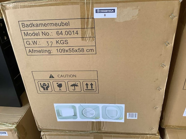 Karo - 64.0014 - badkamermeubel met wasbak met led spiegel - afbeelding 2 van  3