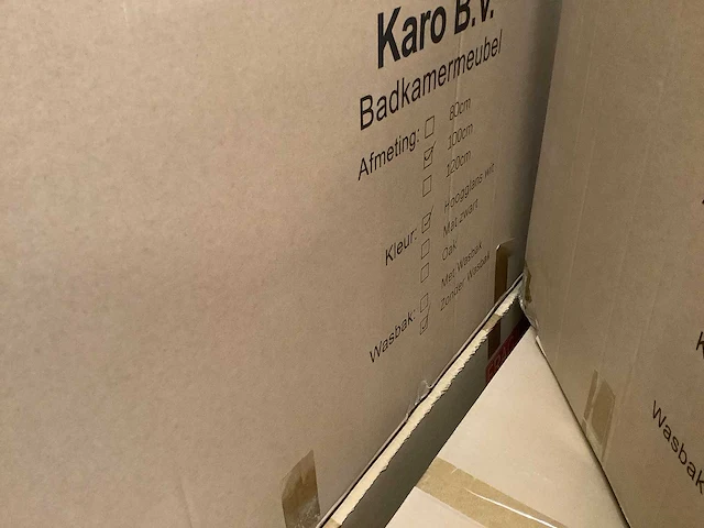 Karo - 64.0014 - badkamermeubel met wasbak met led spiegel - afbeelding 3 van  3